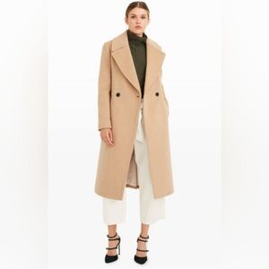 Club Monaco Daylina Wool Coat in Camel/Tan